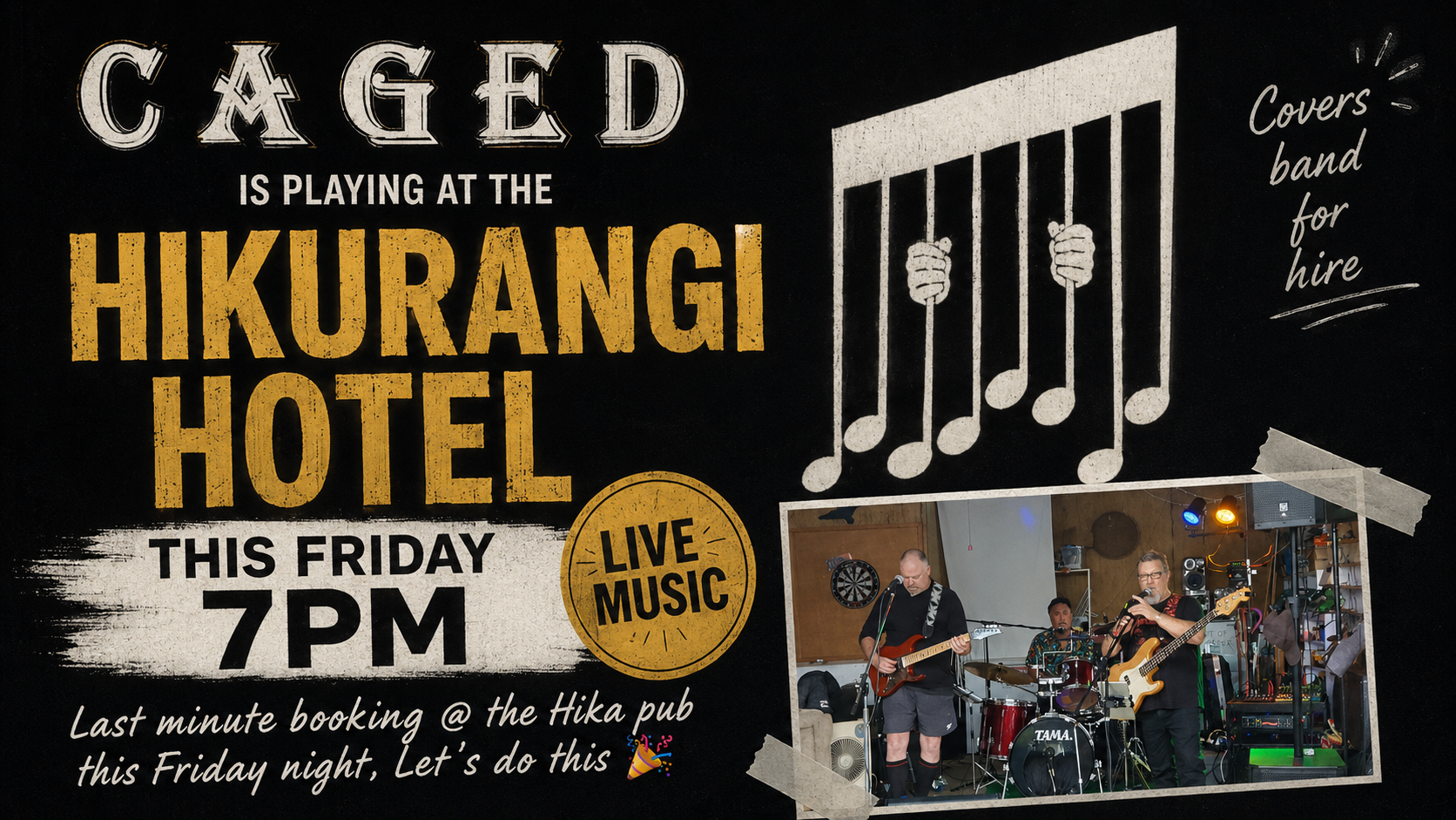 Caged Northland Covers Band