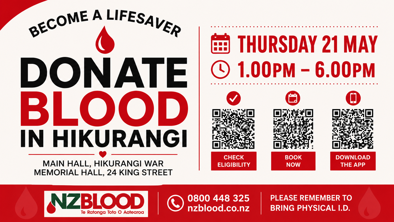 Donate Blood Hikurangi Event